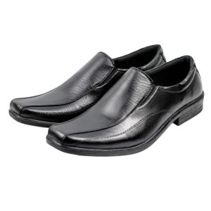 Sepatu Pantofel Pria B-03 Kulit Sintetis Slip-On Formal Elegan Original Murah