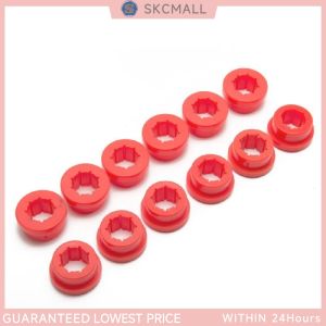Lower Control Arm LCA Rear Camber Kit 12Pcs Replacement Bushings for Honda CIVIC 88-05 Ek Eg Es Red