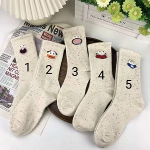 Tất cổ cao họa tiết biểu cảm ngộ nghĩnh phong cách Hàn Quốc đáng yêu LILA TEMO165