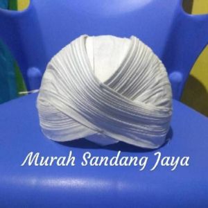 COD.. BLANGKON JOGJA LIPAT PUTIH POLOS SLIWIR/PAKAIAN ADAT JAWA