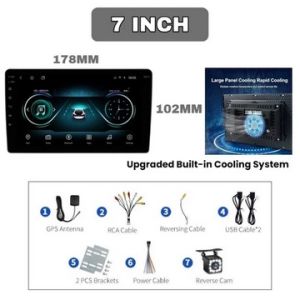 ETTRO Car Stereo Android Player 7/9/10 inch  6GB RAM+64GB Support Carplay Android Auto