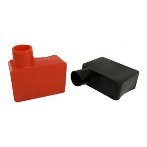 Pair Corrosion Resistant Post Protective Sleeves Insulated Dustproof Covers Quick Installation for Automotive