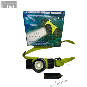 SENTER LAMPU KEPALA/ HEAD LAMP UNTUK PENYELAM/ DIVING BESAR DAN KECIL ALUMINIUM