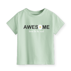 Kaos Anak Perempuan Lengan Pendek Terbaru Motif Awesome Mint