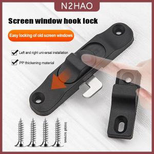 N2HAO 1 Bộ trượt kéo Khóa Cửa Chống Trộm Cửa sổ móc khóa Khóa đa chức năng Push-Pull cửa sổ khóa phần cứng