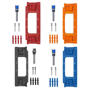 Door Hinges Jig Door Hinge Routing Jig for 2-1/2inch-6inch Installation Door Hinge Mortiser Kits Installation Template