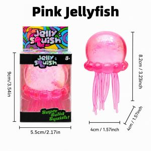 Jellyfish Sensory Fidget Toy Jellyfish Squishy Stress Relief Toy Squishy Stress Ball For Kids Adult