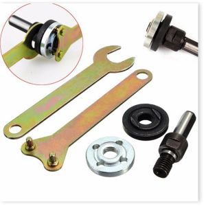 Bộ 5 Phụ Kiện Chuyển Đổi Máy Khoan Thành Máy Cưa Cắt Mài... Trục 10mm (M10)