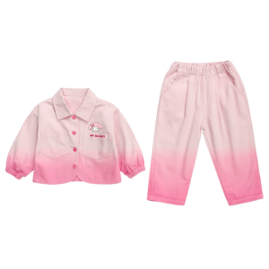 Christmas Gift Halloween Anime Melody Jacket Sets for Children Kawaii Sanrio Fashion Sweet Coat Pants Cartoon Casual Spring Autumn Outerwear Girl Clothe