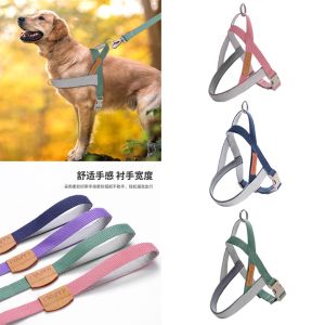 Pet Harness and Leash Dog Cat Traction Strap Tali Tuntun Anjing Kucing Harnes Tebal