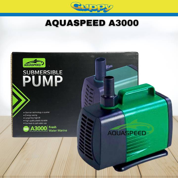 Aquaspeed A3000 Submersible Pump Aquarium Small Cycle Filter 16 Watts ...