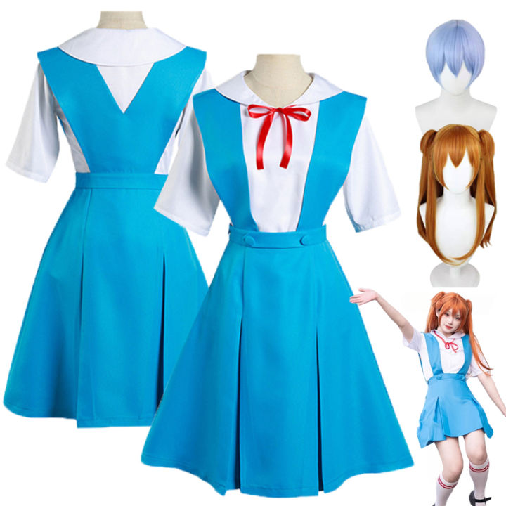 Rei Ayanami Cosplay Costume Asuka Langley Soryu Cosplay Girl Women ...