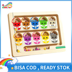 COOLTOY Mainan Labirin Bola Magnet Angka untuk Latihan Konsentrasi dan Permainan Edukasi Anak