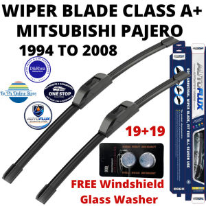 AutoFlux Wiper Blade Class A+ Mitsubishi Pajero 1994 To 2008 | FREE Windshield Glass Washer | 19+19