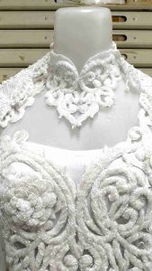 Satu Set Kebaya Akad Nikah Gaun Doble Tile Cantik