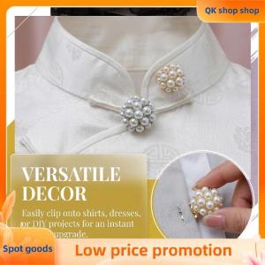 ✨QK shop✨ Trendy Pearl Mens Cufflinks Button Cover Chic Fashionable Sleeve Accessory for Wedding Engagement and Formal Events