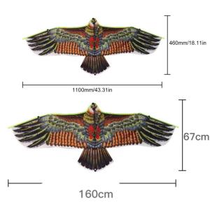 xinxin Eagle Kite Novelty Animal kite Easy to fly with free 30m kite line random color