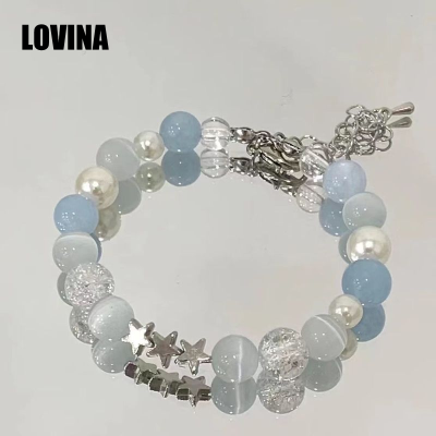 Star glazed beaded bracelet, women's high-end girlfriend bracelet