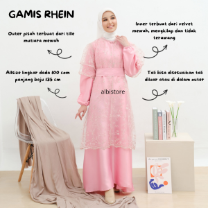 GAMIS SET OUTER VELVET DRESS KONDANGAN RHEIN