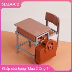 [COD] MADOU2 3 6 chiếc ba lô đồ trang trí phòng học thu nhỏ Ngôi nhà búp bê 1 12 túi đi học mô hình đồ nội thất mô hình đồ nội thất mini để bàn giải trí cổ điển