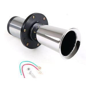 12V lớn cổ điển Chrome/Đỏ Còi hơi 115dB kèn đơn 450Hz cho tàu xe tải RV thuyền tự động còi báo động
