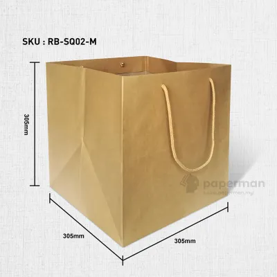 Store Age [25pcs] Square Brown Kraft Paper Bag Cake Bag Gift Bag for Wedding / Birthday / Annual Dinner / Party