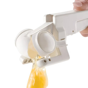 Egg Separator Handheld Egg Yolk Separator with Easy Grip Efficient Egg White Filter and Cracker Kitchen Utensil