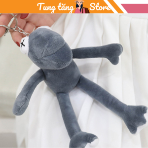 Móc khóa thú bông móc khóa ếch cá tính siêu cute dùng treo balo túi xách treo móc khóa  PKTTS04