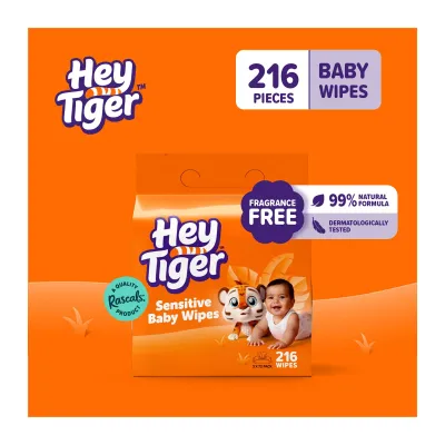 Hey Tiger Baby Wipes - 216 pcs