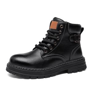 Terlaris Sepatu Boots Tinggi Pria Fashion Semi Formal Kulit High Top Tidak Licin Handmade Footwear Kerja Keren 453
