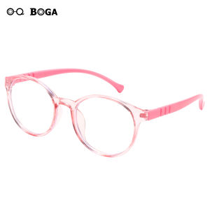 OQ BOGA 6 Colors Anti Blue Light Anti Radiation Kids Computer Glasses Boys Girls Eye Protection Round Frame Silicone Children Eyewear