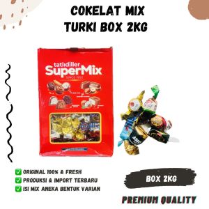 COKLAT KUNCIR TURKI 2kg MIX Cokelat Turkey Chocolate Kemasan Turky Hadiah Cemilan Arab cokelate