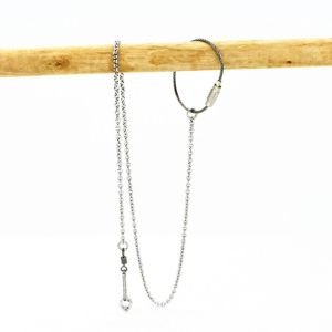 JOYPICKS Bạc Huấn luyện bay atiel Starling Ngoài trời Có khóa xoay Phụ kiện chim Mắt cá chân đứng hình chim Dây đeo chân vẹt đuôi dài Vòng đeo chân cho vẹt
