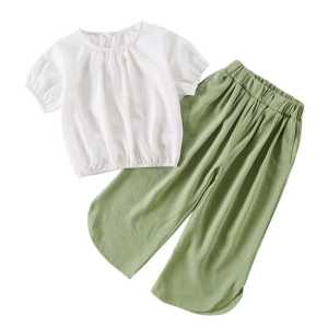 Setelan anak blouse dan celana kulot crinkle airflow / Setelan anak wanita korean style 3-10 tahun
