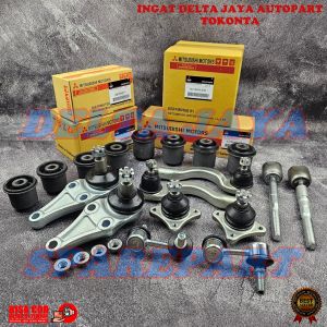 1PAKET BOSH SAYAP ATAS BAWAH RACK END LINK STABIL BALL JOINT TIE ROD MITSUBISHI TRITON PAJERO 2014 KEBAWAH