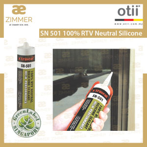 AE Zimmer Otii SN 501 100% RTV Neutral Silicone_Clear (10481) SN 501 100% RTV 中性硅胶_透明 (10481)-1Bottle Only 1pack is 3Bottles & 1pack is 6Bottles
