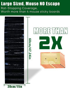 Ms. Clean Big Sticky Mice Glue Trap 1.2M Mouse Board High Effective Rodent Rat Snake Bugs Catcher~0588