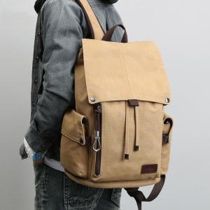 USB Charging Canvas 15  Laptop Backpack Men Travel Teenage Backpack