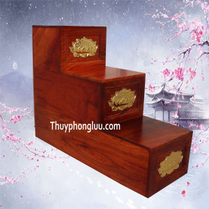 Tam cấp bậc thang đế hộp hoa sen 4 cỡ bục thờ
