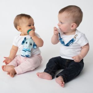 BooginHead PaciPal Combo 2-Piece Set: Elephant, Llama & Sloth