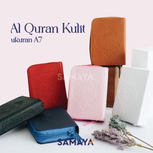 Alquran Mushaf ukuran kecil ukuran pocket A7 Kulit