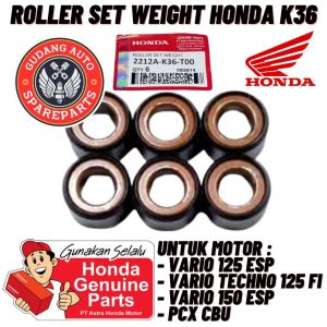 Original AHM Roller Set Weight Honda Vario Techno 125 FI Vario 125 - 150 PCX 150 CBU