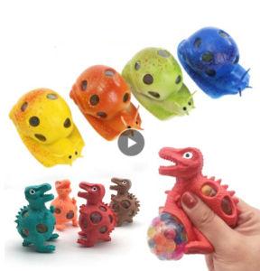 Squishy Toys fidget toys Anti Stress Ball Stress Relief Dinosaur Lays Eggs Model Grape Venting Balls Squeeze Pressure Reliever Toy