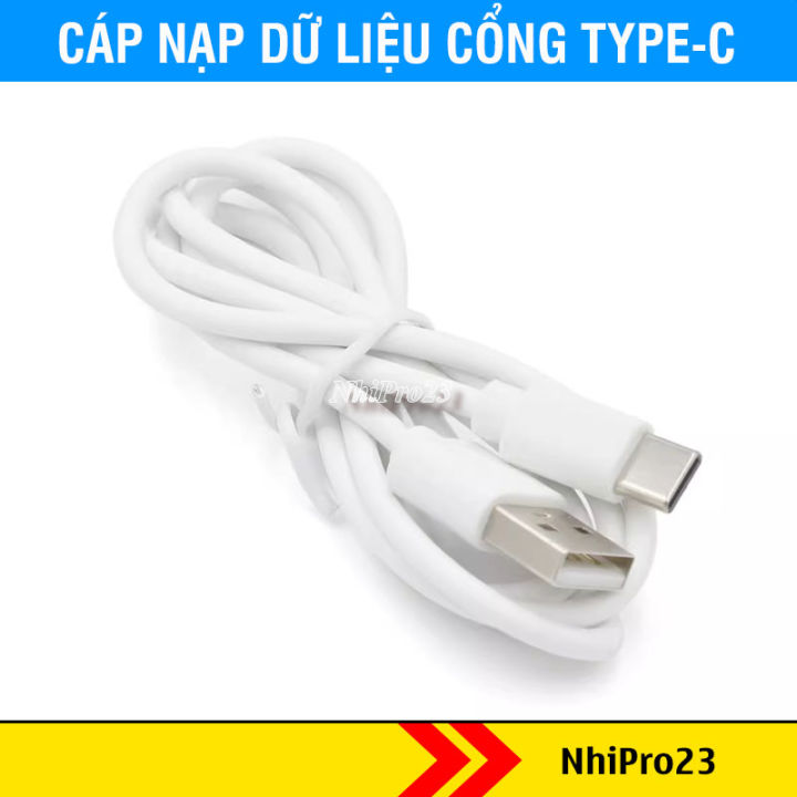 Cáp Sạc Type-C 4 Lõi Trắng Dài 1m Dây Nạp Dữ Liệu Nhanh Arduino ESP32 ...