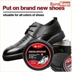 E.B. 39g Double-sided Sponge Leather Shoe Polish Brush Tool Colorless Shoes Wax for All Color Shoes