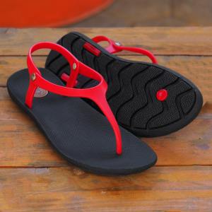 Camou Sendal - MILEA Cranberry Sandal Tali Jepit Wanita Casual Flat Anti Slip Licin Kuat Tidak Mudah Putus Tersedia Ukuran 36-41