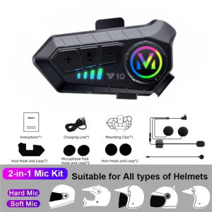 Bluetooth Headset Motorcycle Head Bluetooth Headset Waterproof And Noise-reducing Long Battery Life