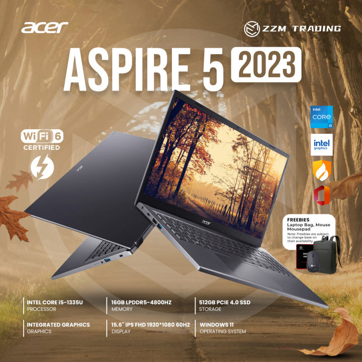 Acer Aspire 5 2023 15.6" core i5-1335U IPS 1920*1080 60Hz 16GB LPDDR5