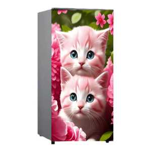 Stiker Kulkas 1 Pintu /Kulkas 2 pintu/Kompor/ Mesin Cuci / Ricecoker Motip Kucing ( COD ) Fly Star Store