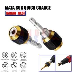 Mata Bor Pengganti Cepat Adapter Converter Hex Shank Mata Bor Keyless Drill Quick Change